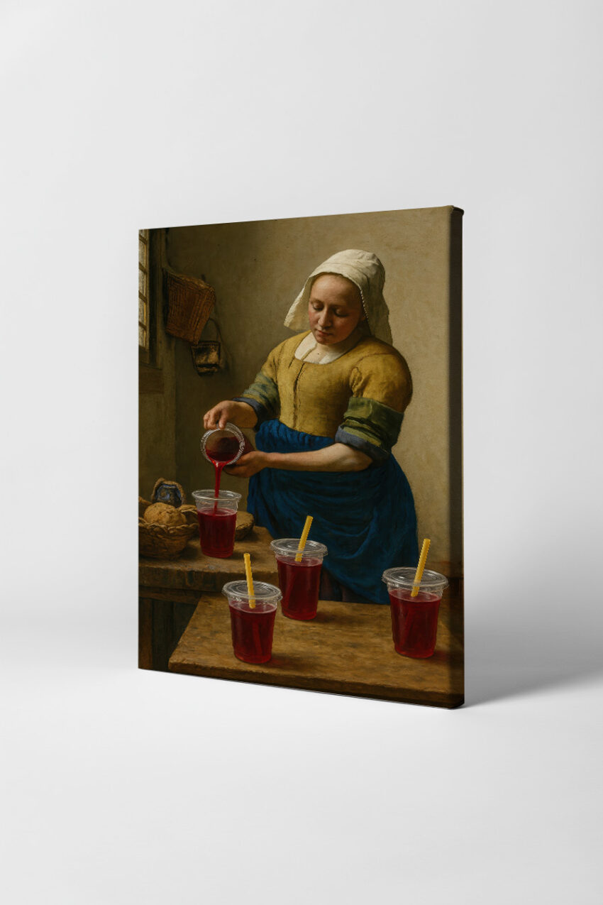 Malerei Poster Frau Saft historisch