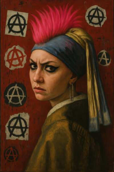 Mädchen Irokesenschnitt Poster