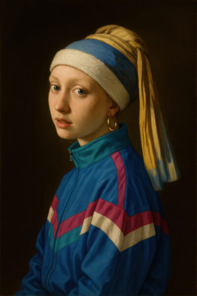 Frau mit Kopftuch Poster