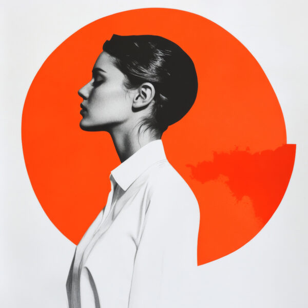 Profil Portrait Frau Poster