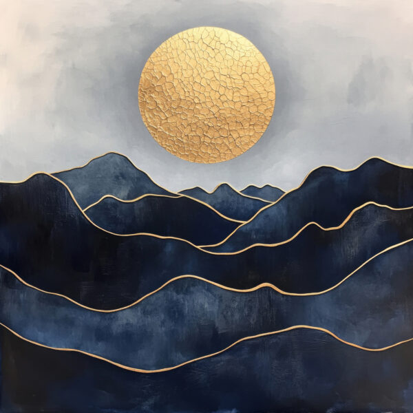 Sonne Rissstruktur Poster