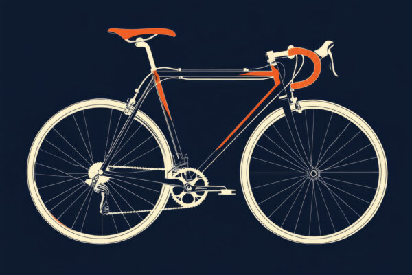Rennrad Seitenansicht Leinwandbild