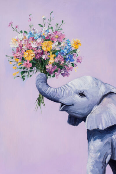 Elefant Leinwandbild