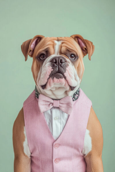 Bulldogge Porträt Poster