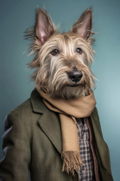 Hund Schal Mantel Poster