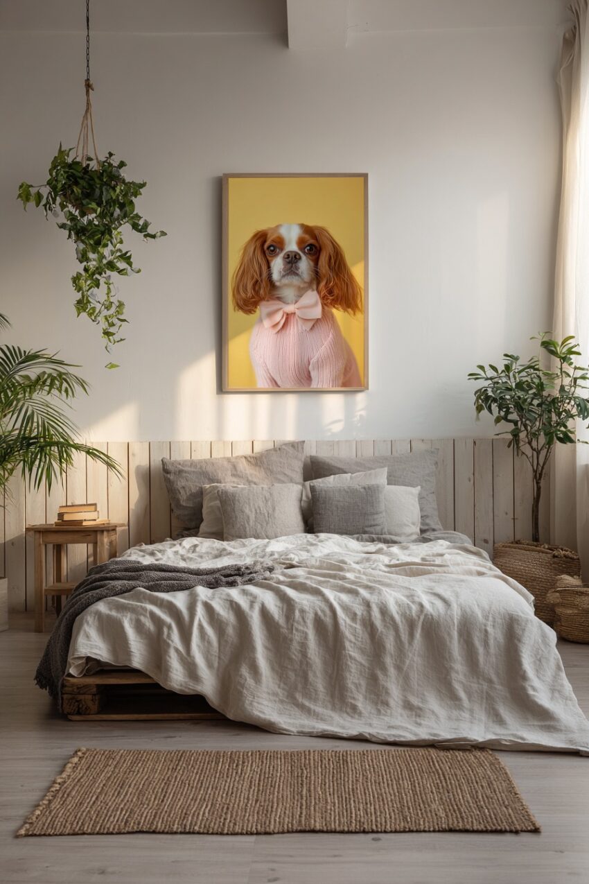 Fotografie Poster Cavalier King Charles Spaniel braun weiß
