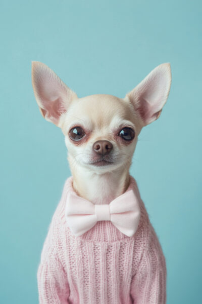 Chihuahua mit Fliege Poster