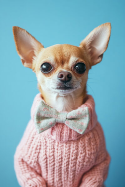 Kleiner Hund Porträt Gerahmt