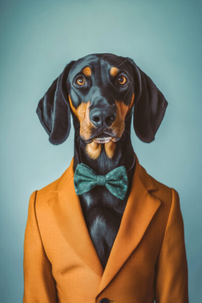 Dobermann Fliege Poster