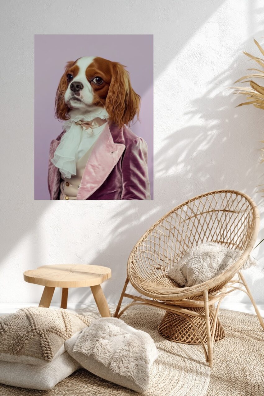 Fotografie Poster Cavalier King Charles Spaniel aristokratisch elegant