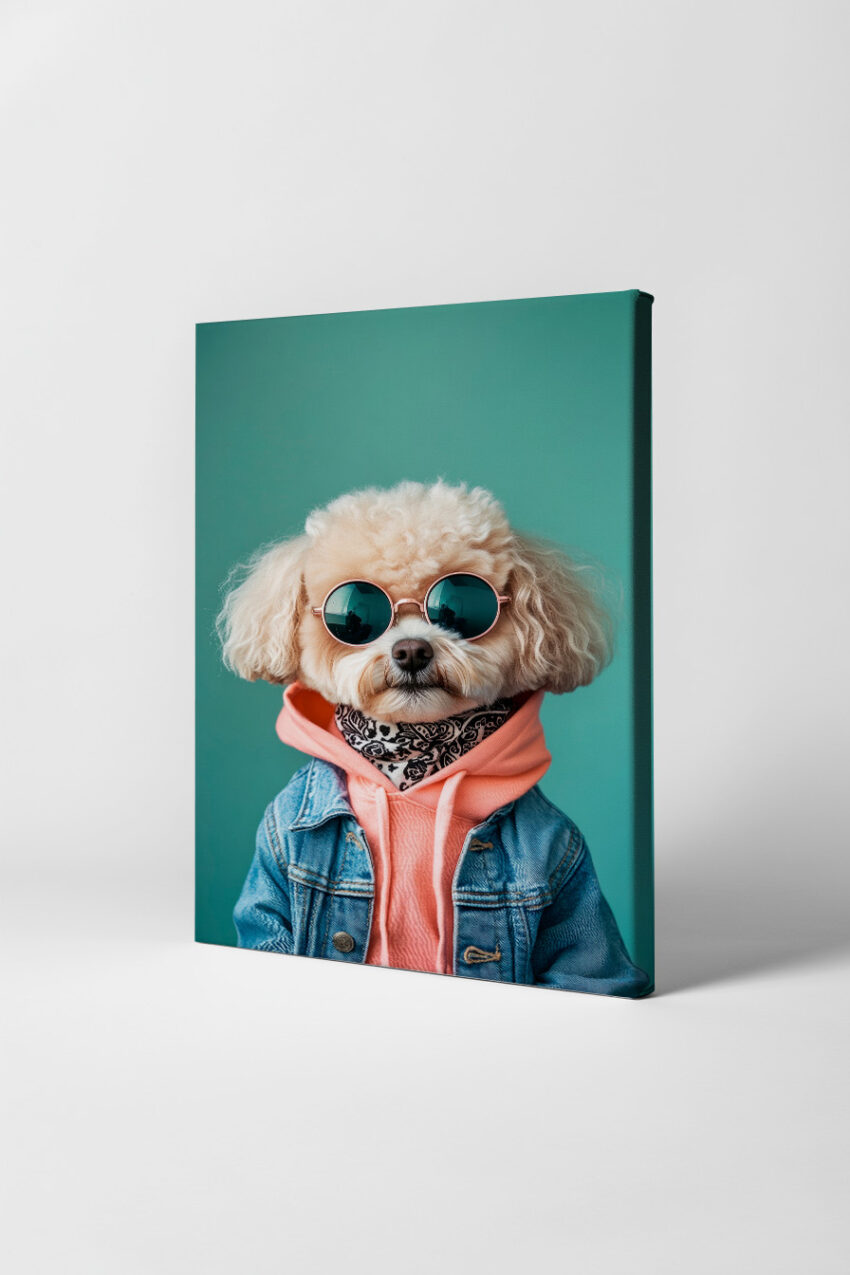 Fotografie Poster Pudel modern Hingucker