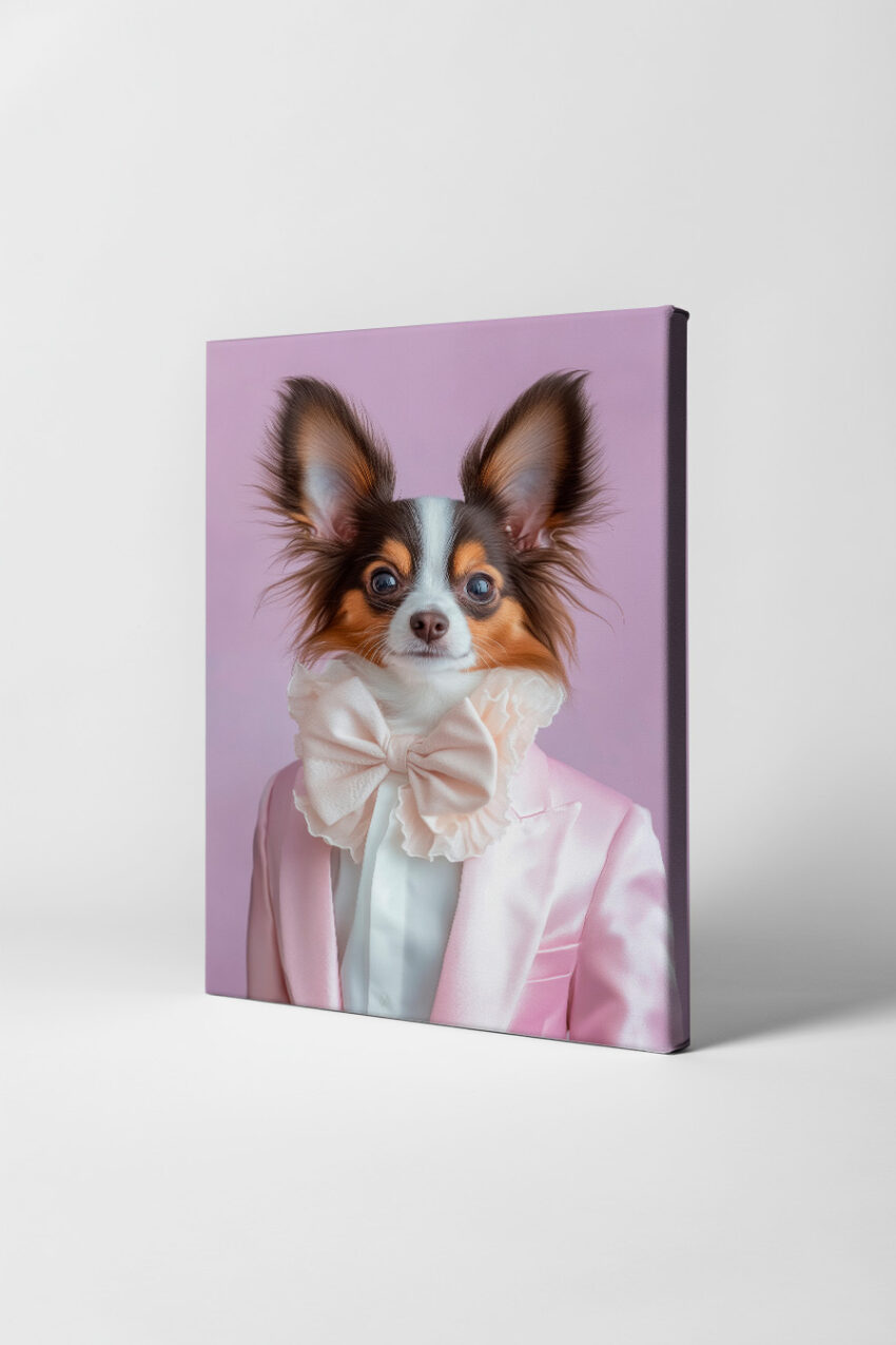 Fotografie Poster Chihuahua Schleife rosa elegant
