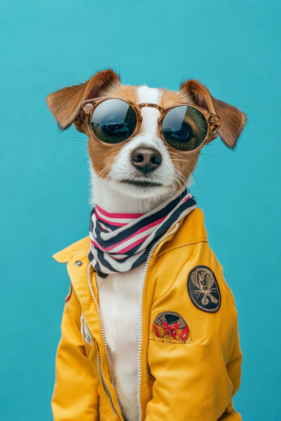Jack Russell Brille Poster