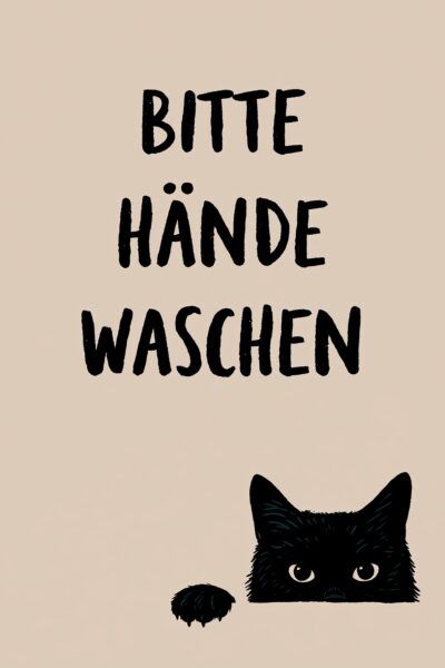 Katze Blick Pfote Poster
