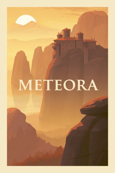 Kloster Meteora Gerahmt