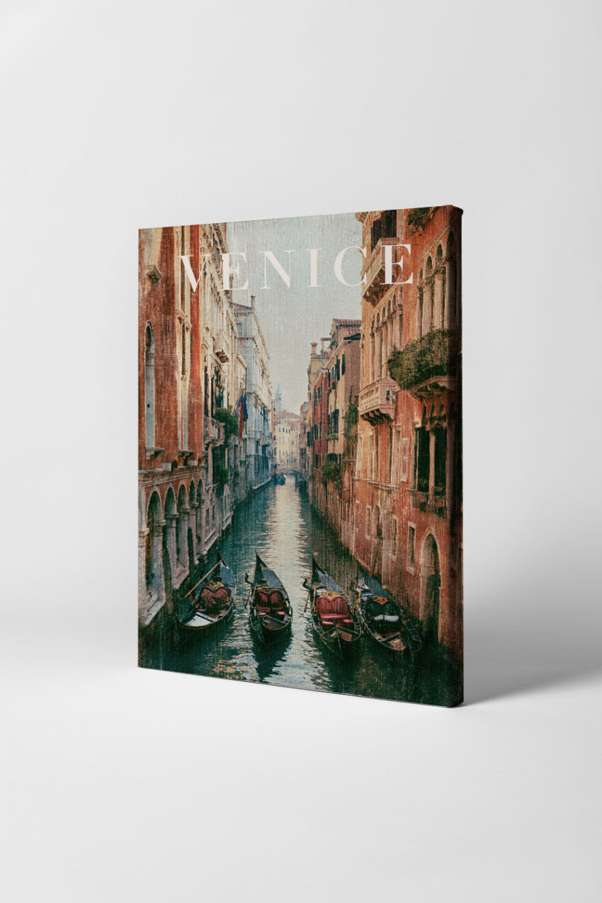 Fotografie Poster Gondel Kanal Venedig ruhige Wasserstraße