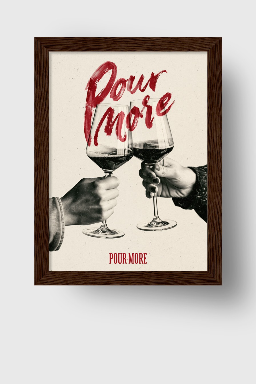 Fotografie Poster Weingläser Anstoß rotwein schwarz-weiß
