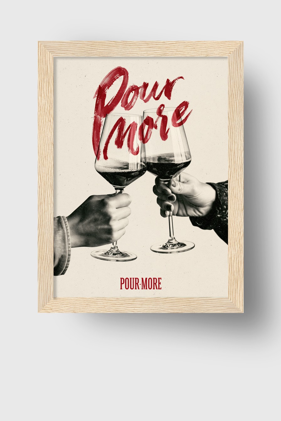 Fotografie Poster Weingläser Anstoß rotwein schwarz-weiß