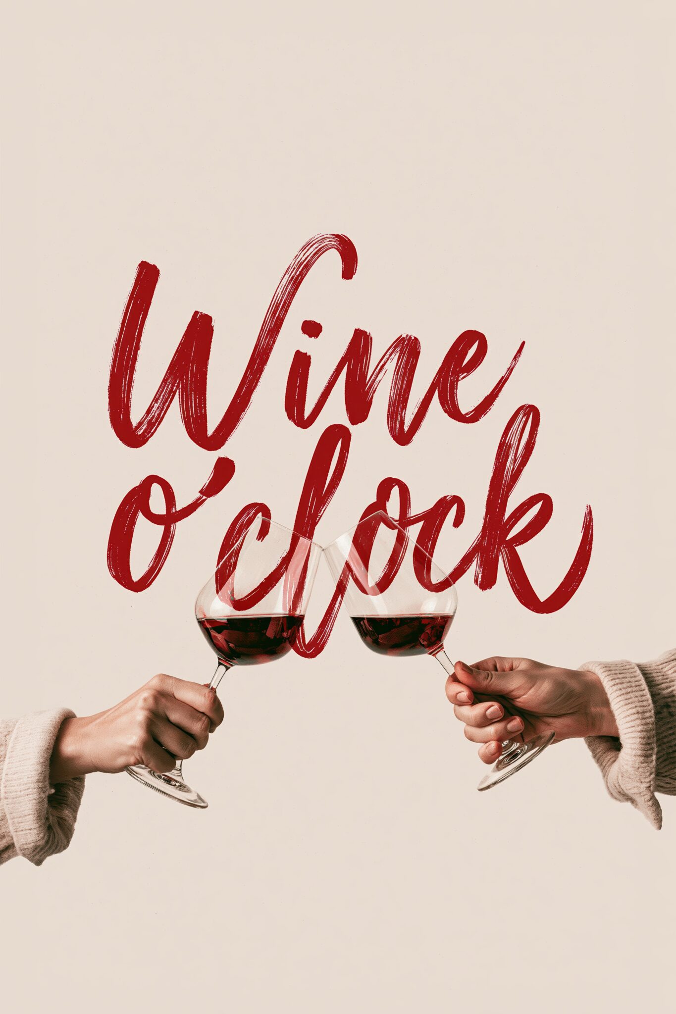 Fotografie Poster Weingläser Hand Detail rotwein