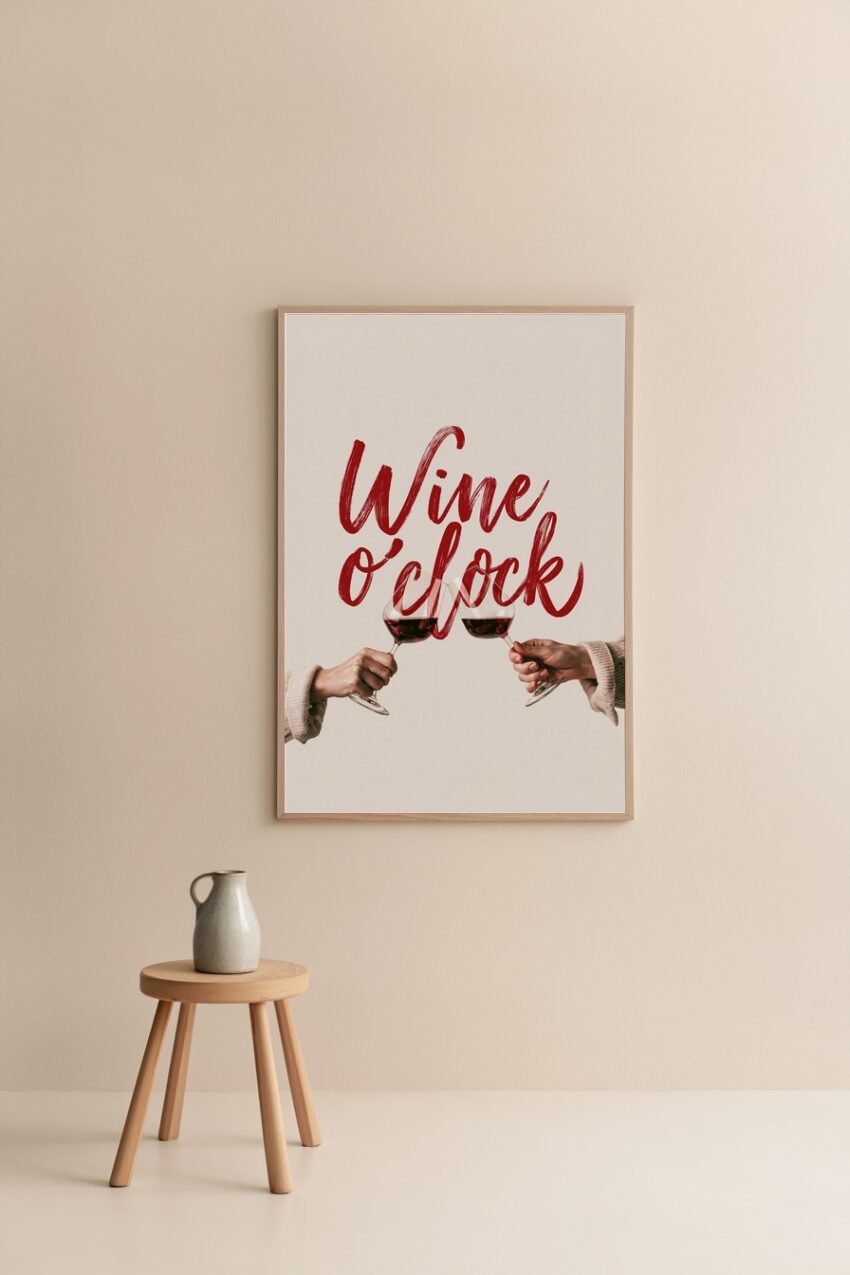 Fotografie Poster Weingläser Hand Detail rotwein