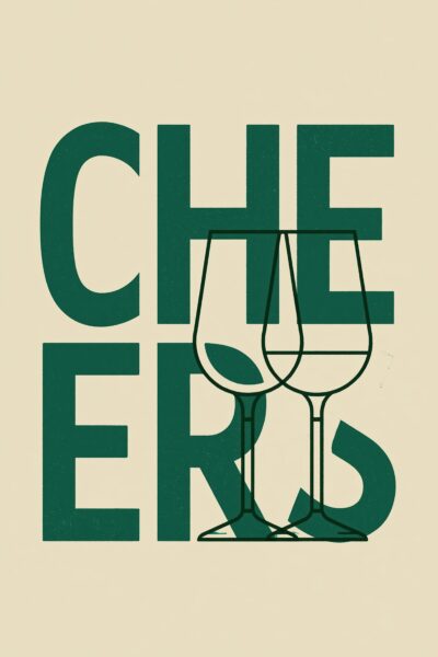Cheers Gläser Poster