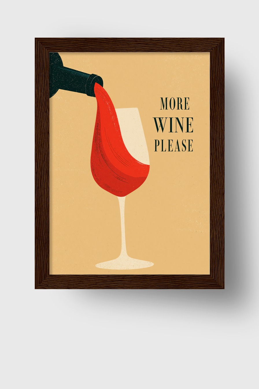 Illustration Poster Wein Glas rot dynamisch