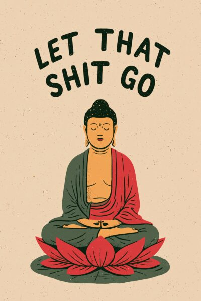 Buddha Lotus Poster