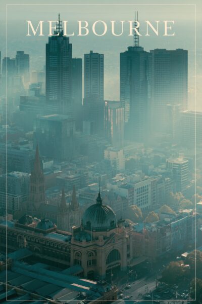 Melbourne Skyline Poster