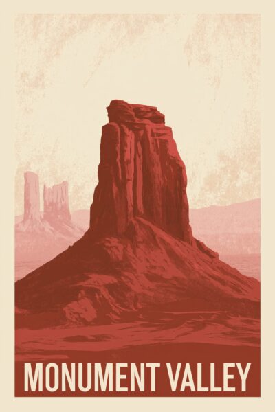 Monument Felsformation Poster