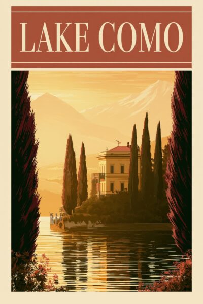 Villa am Seeufer Poster
