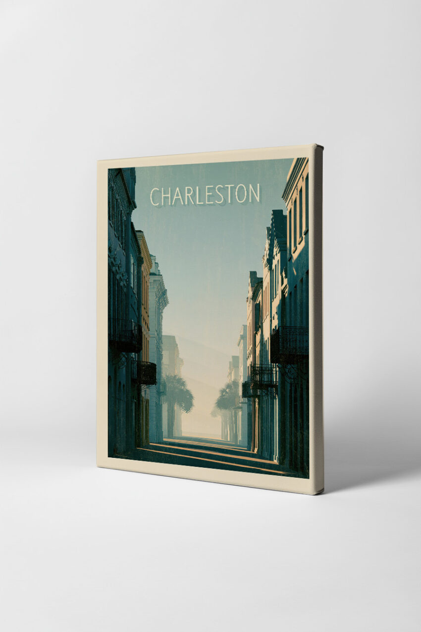 Fotografie Poster Straße Charleston Sonnenlicht Schatten