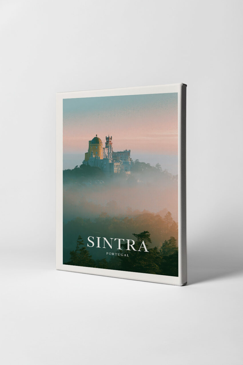 Fotografie Poster Pena Palast Nebel Portugal