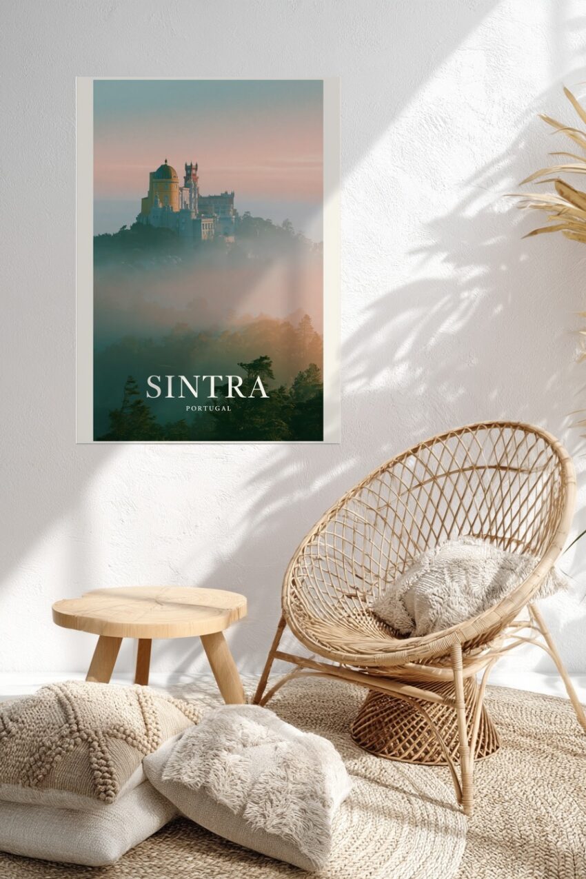 Fotografie Poster Pena Palast Nebel Portugal