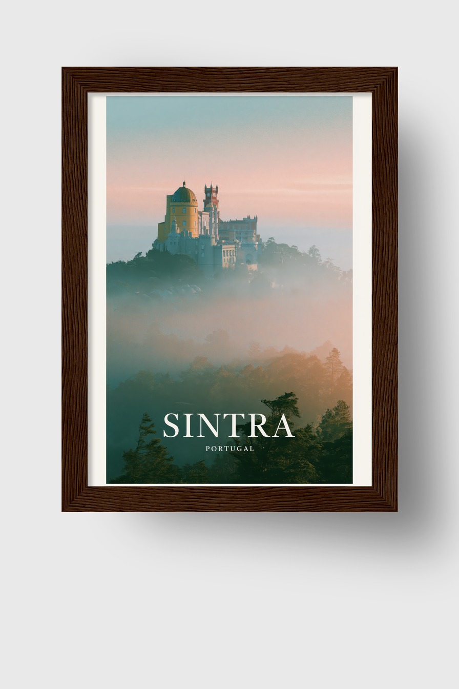 Fotografie Poster Pena Palast Nebel Portugal