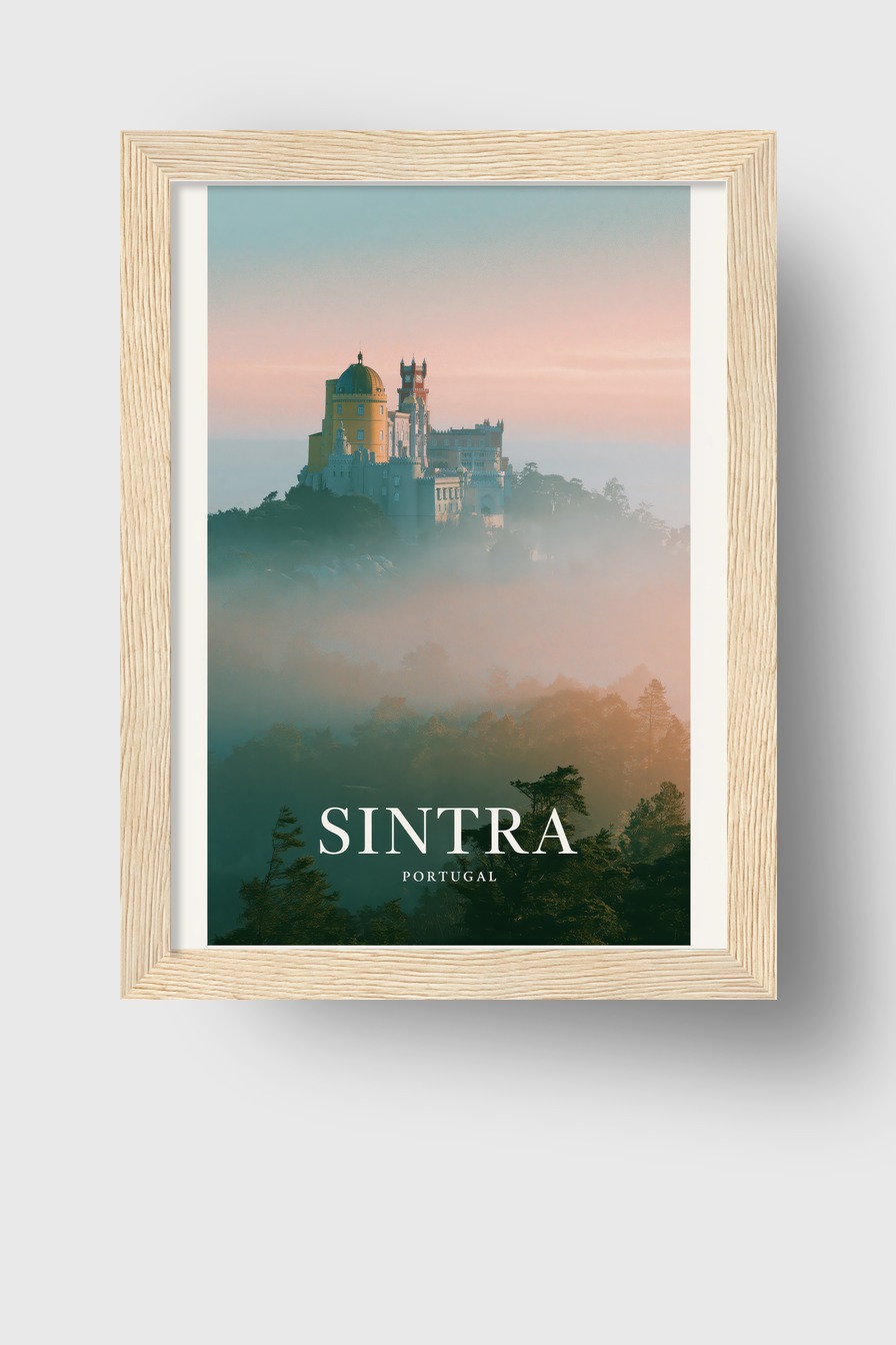 Fotografie Poster Pena Palast Nebel Portugal