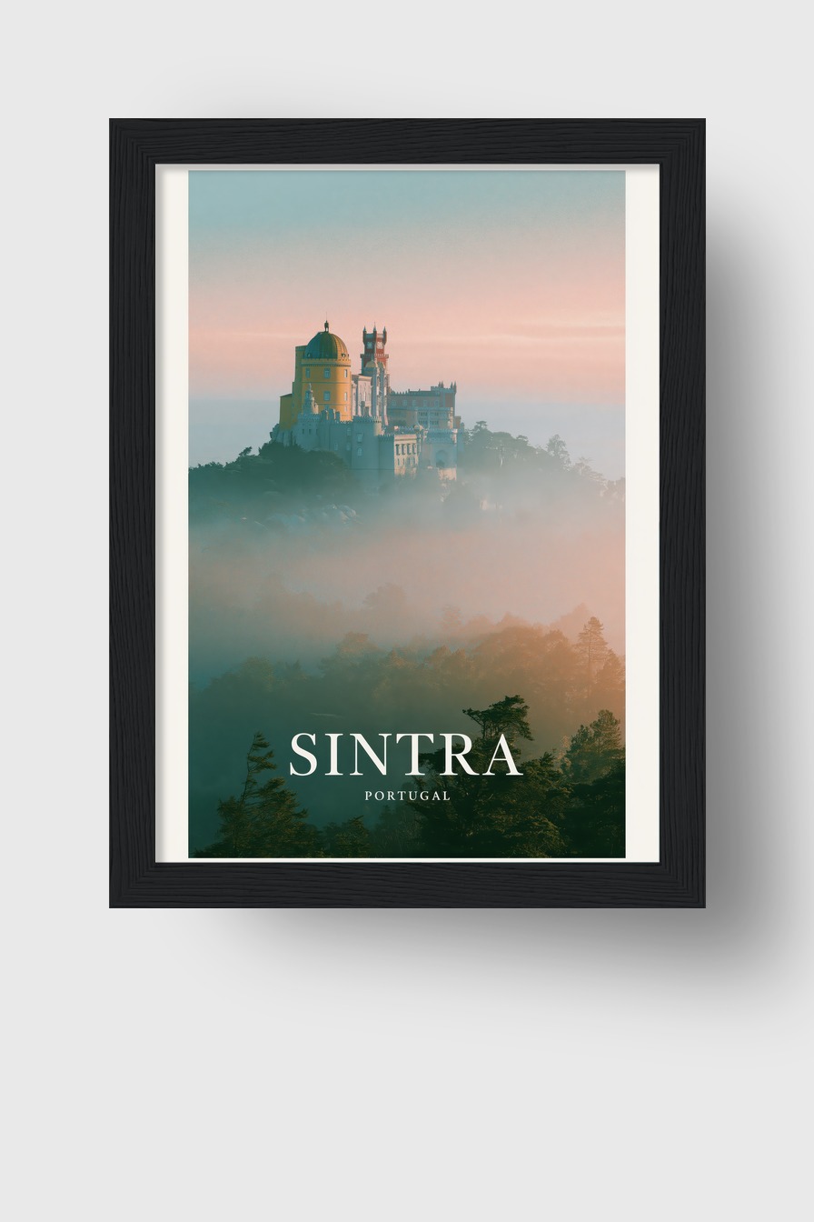 Fotografie Poster Pena Palast Nebel Portugal