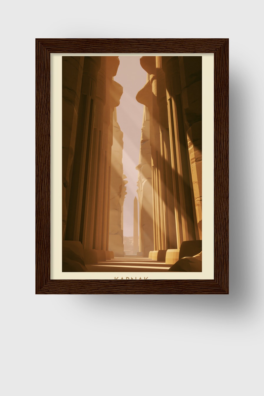 Karnak Obelisk Licht Gerahmt – Bild 4