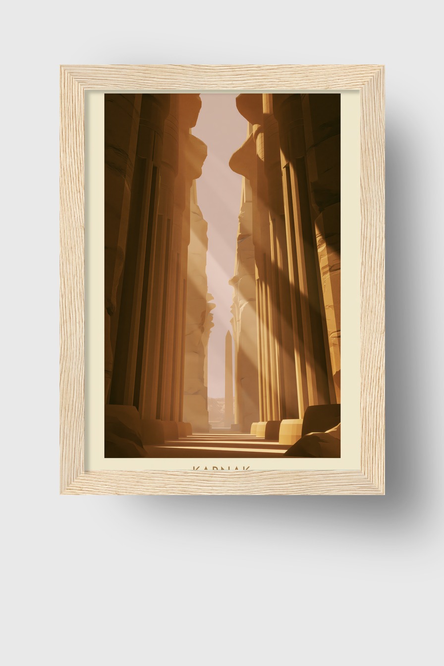 Karnak Obelisk Licht Gerahmt – Bild 3
