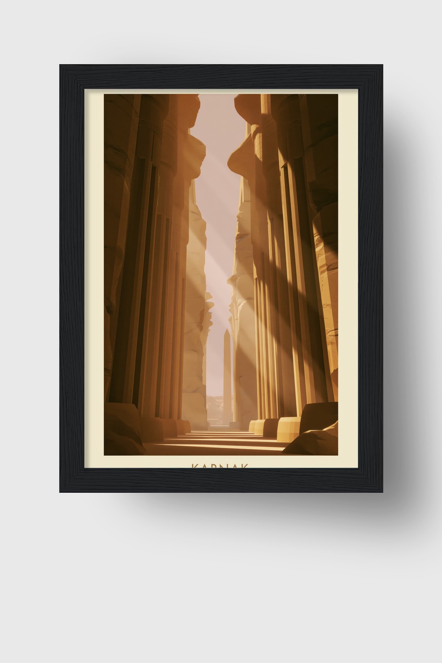 Karnak Obelisk Licht Gerahmt – Bild 5