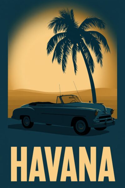 Oldtimer Palme Poster