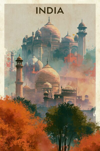 Taj Mahal Kuppeln Gerahmt